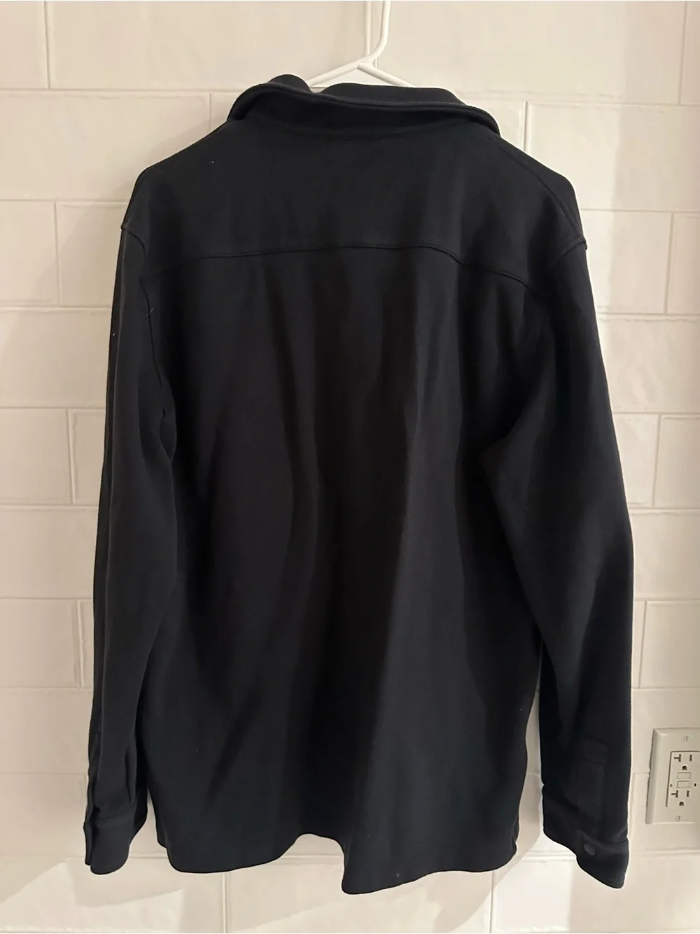 Boggi Milano Link Shirt Jacket Shacket Mens Medium Cotton Navy Blue B Tech